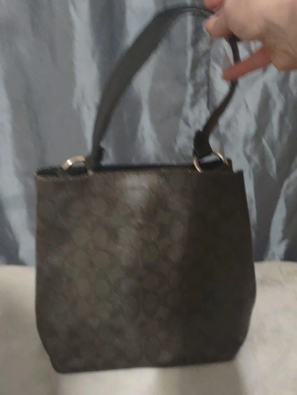 Coach Black Signature Shoulder Bag